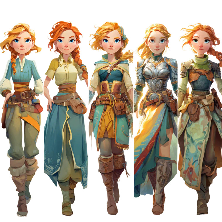 Fantasy Character Styles Vinyl Car Decal Sticker – Waterproof & UV-Resistant 3.4133333333333336"