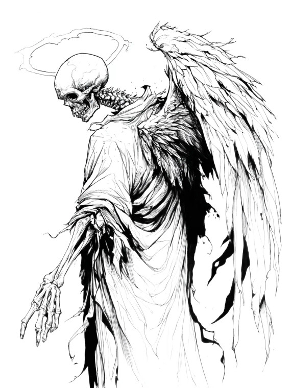 Skeletal Angel V2 Vinyl Car Decal Sticker – Waterproof & UV-Resistant 8.213333333333333" Skeletal Angel V2 Vinyl Car Decal Sticker – Waterproof & UV-Resistant 8.213333333333333"