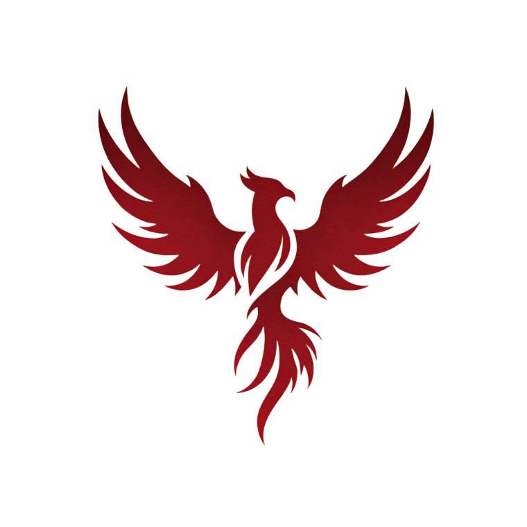 Minimalist Phoenix Logo V3 Vinyl Car Decal Sticker – Waterproof & UV-Resistant 6.826666666666667"