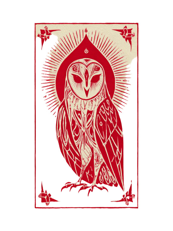 Barn Owl Vinyl Car Decal Sticker – Waterproof & UV-Resistant 4.1066666666666665"