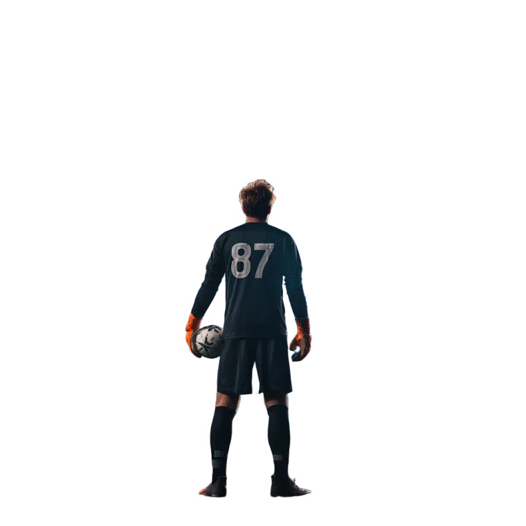 Goalkeeper With Ball Vinyl Car Decal Sticker – Waterproof & UV-Resistant 3.4133333333333336"