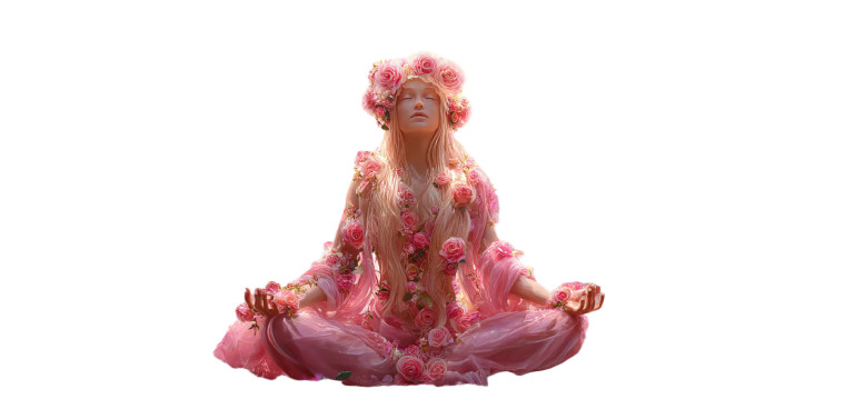 Enchanted Meditator Vinyl Car Decal Sticker – Waterproof & UV-Resistant 5.12"