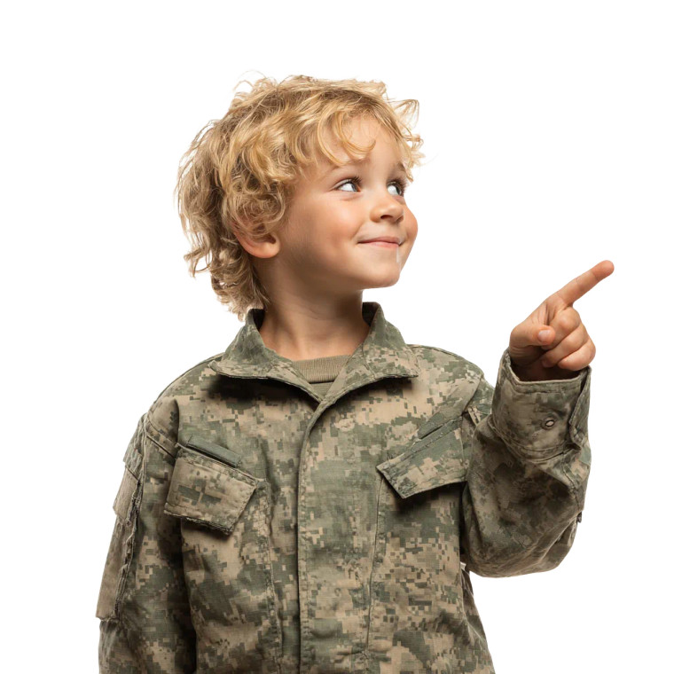 Blond Boy Pointing Vinyl Car Decal Sticker – Waterproof & UV-Resistant 3.4133333333333336"