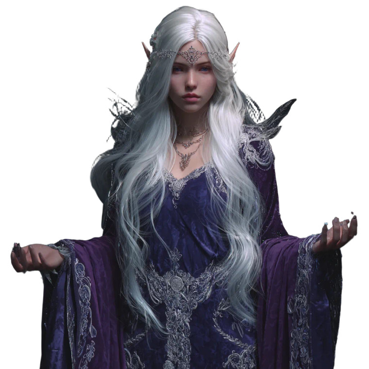 Elf Sorceress V3 Vinyl Car Decal Sticker – Waterproof & UV-Resistant 6.826666666666667"