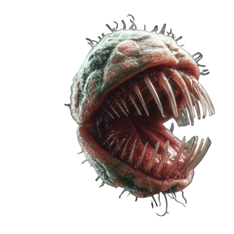 Alien Monster Plant Vinyl Car Decal Sticker – Waterproof & UV-Resistant 3.4133333333333336"