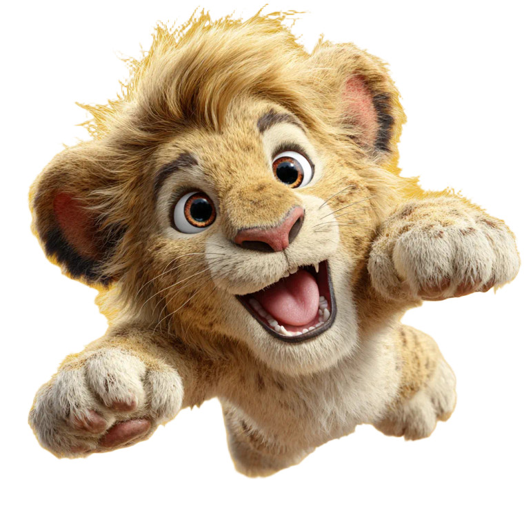 Lion King Character Vinyl Car Decal Sticker – Waterproof & UV-Resistant 3.4133333333333336"