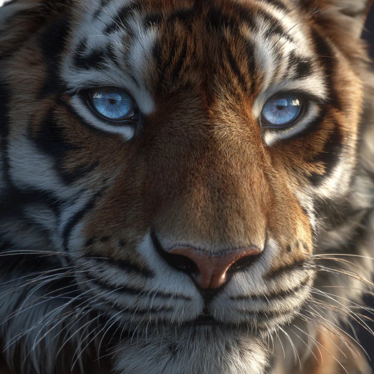 Serene Tiger Face Vinyl Car Decal Sticker – Waterproof & UV-Resistant 3.4133333333333336"