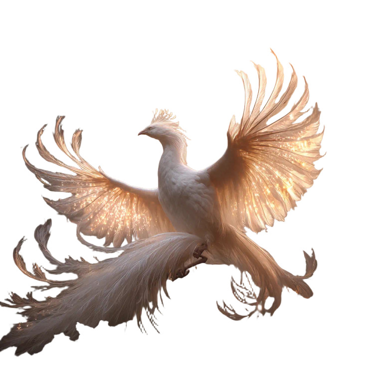 Majestic Golden Phoenix V2 Vinyl Car Decal Sticker – Waterproof & UV-Resistant 6.826666666666667"