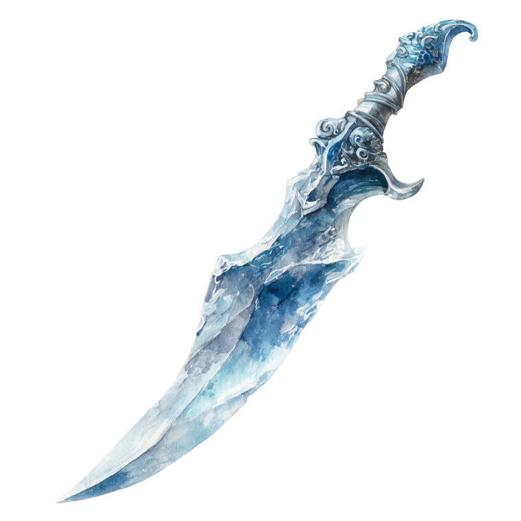 Ice Dagger Vinyl Car Decal Sticker – Waterproof & UV-Resistant 3.4133333333333336"