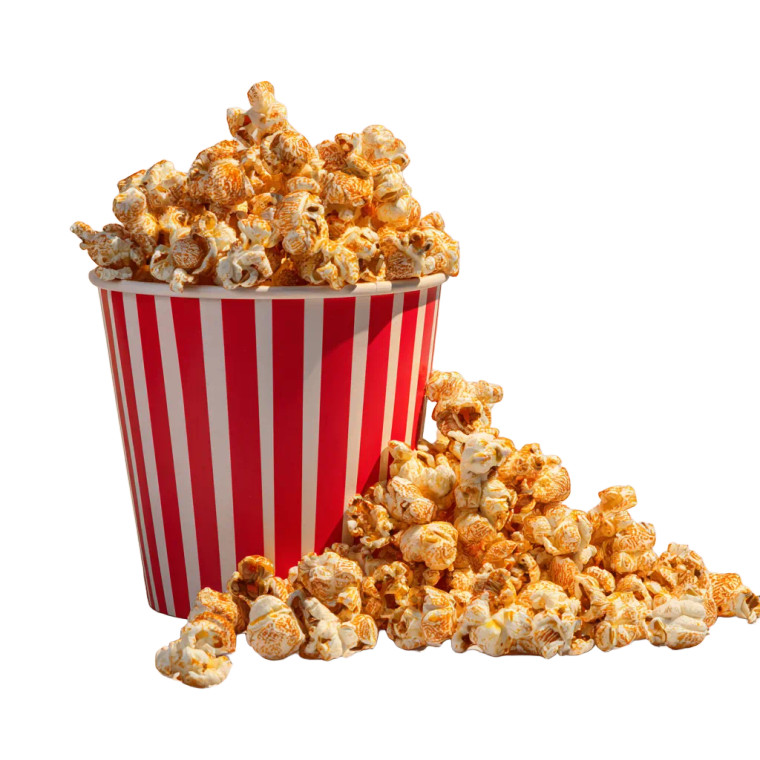 Spilled Popcorn Bucket Vinyl Car Decal Sticker – Waterproof & UV-Resistant 3.4133333333333336"