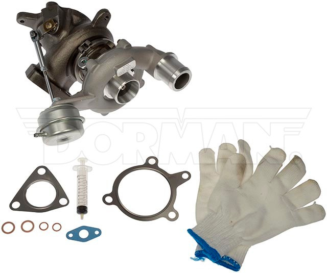 Dorman Turbocharger 667-425 OE Solutions; OE Replacement; Natural; Steel; With Wastegate Actuator