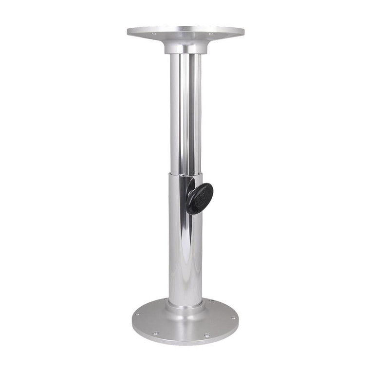 GARELICK Adjustable Height Boat Table Pedestal | Anodized Aluminum | Manual Rise