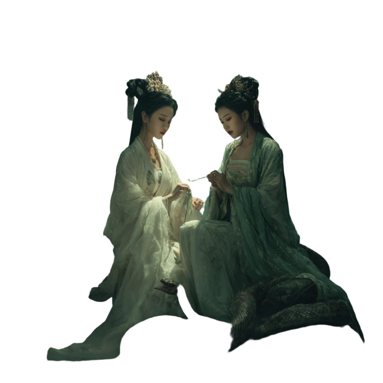 Serpentine Sisters Vinyl Car Decal Sticker – Waterproof & UV-Resistant 3.4133333333333336"