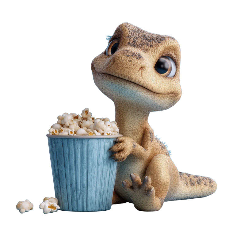 Baby Dinosaur Snack Vinyl Car Decal Sticker – Waterproof & UV-Resistant 3.4133333333333336"