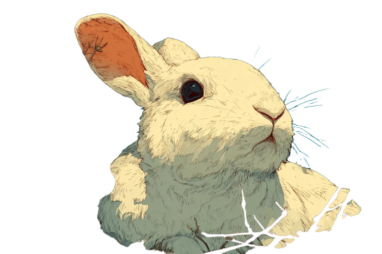 Rabbit V17 Vinyl Car Decal Sticker – Waterproof & UV-Resistant 5.97333333333333