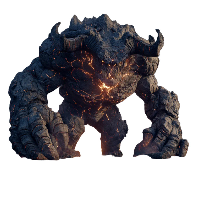 Lava Rock Monster Vinyl Car Decal Sticker – Waterproof & UV-Resistant 6.826666666666667"
