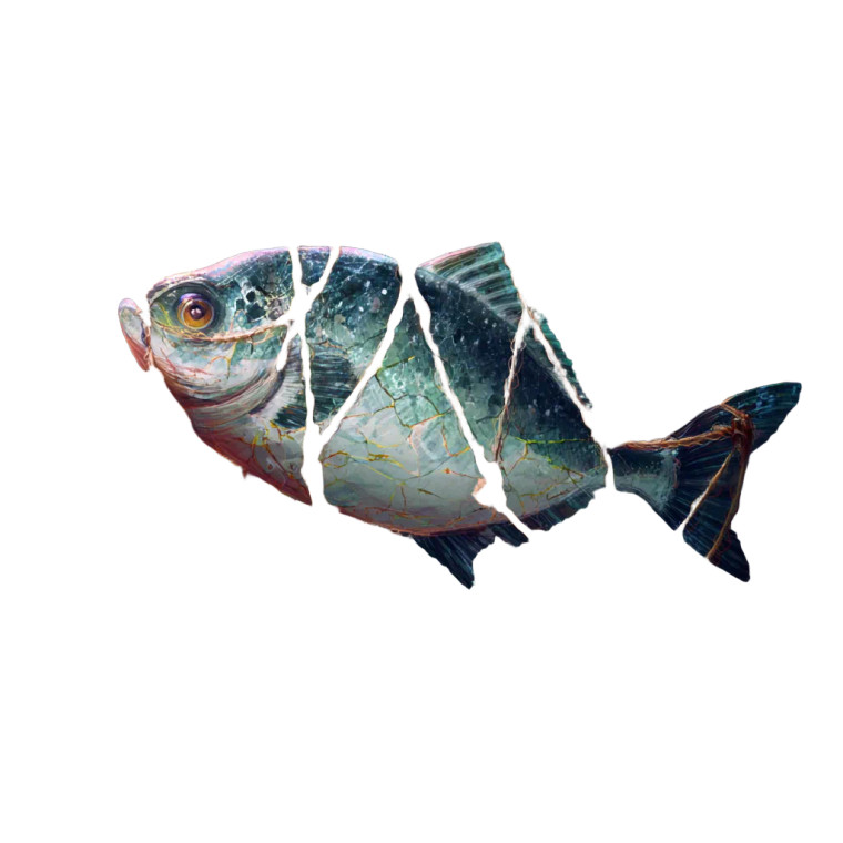 Fantasy Fish Net Vinyl Car Decal Sticker – Waterproof & UV-Resistant 3.4133333333333336"
