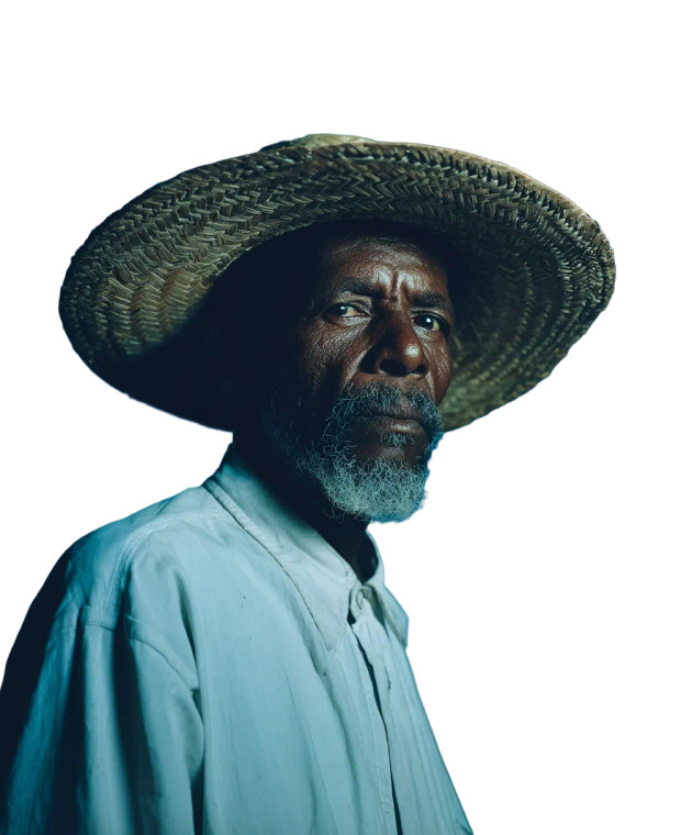 Malagasy Farmer Portrait Vinyl Car Decal Sticker – Waterproof & UV-Resistant 4.05333333333333
