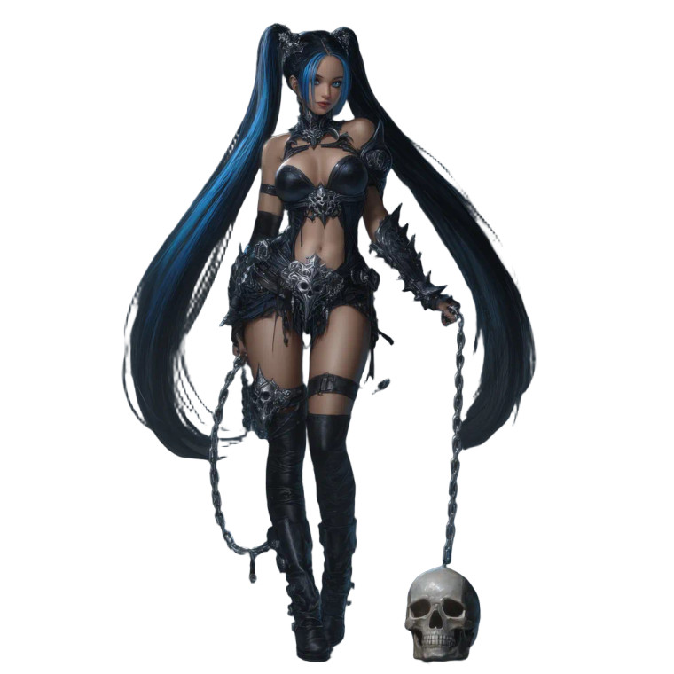 Gothic Princess V5 Vinyl Car Decal Sticker – Waterproof & UV-Resistant 3.4133333333333336"