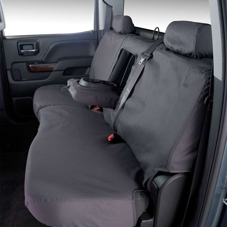 Ultimate Protection for 2022-2023 Jeep Grand Cherokee | SeatSaver Charcoal Black Seat Cover, Polycotton Material