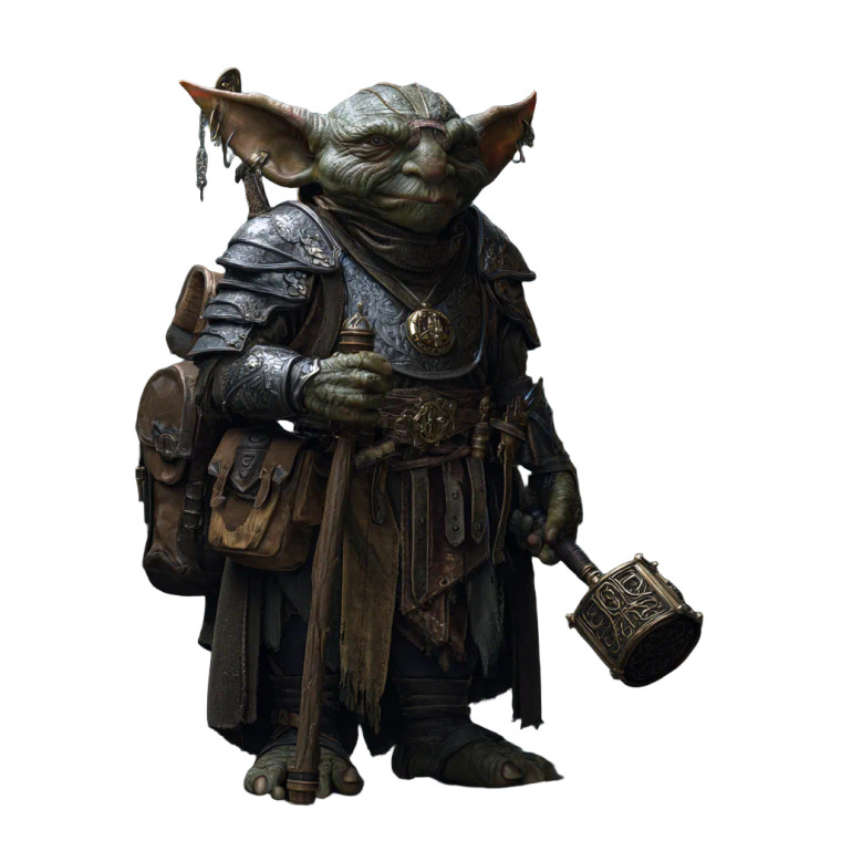 Goblin Cleric V2 Vinyl Car Decal Sticker – Waterproof & UV-Resistant 3.4133333333333336"