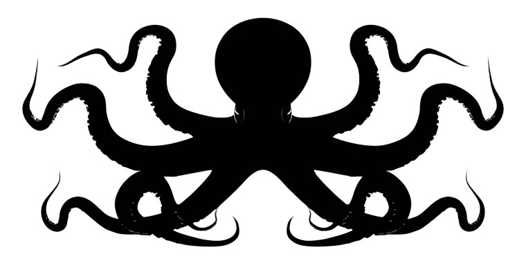 Top-Down Octopus Vinyl Car Decal Sticker – Waterproof & UV-Resistant 5.12"