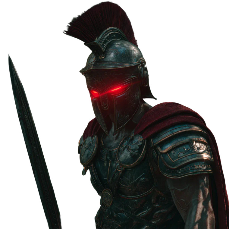 Vampire Roman Soldier Vinyl Car Decal Sticker – Waterproof & UV-Resistant 3.4133333333333336"