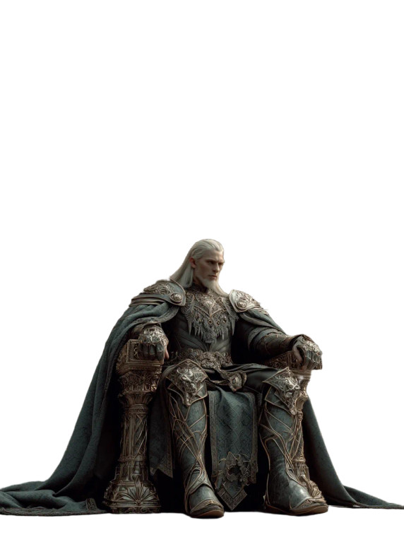 Elf King Throne Vinyl Car Decal Sticker – Waterproof & UV-Resistant 4.1066666666666665"