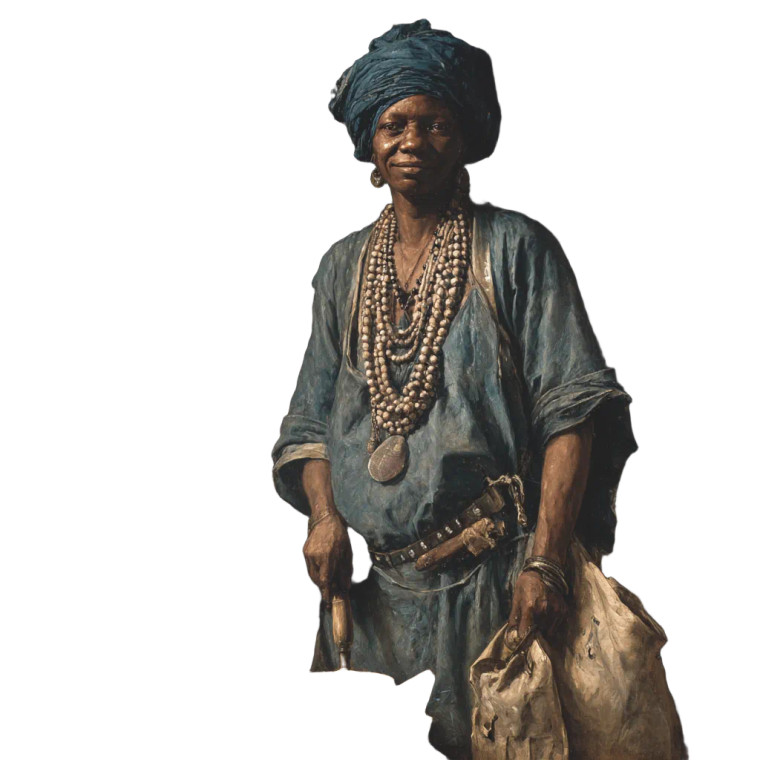 Swahili Pirate Woman Vinyl Car Decal Sticker – Waterproof & UV-Resistant 3.4133333333333336"