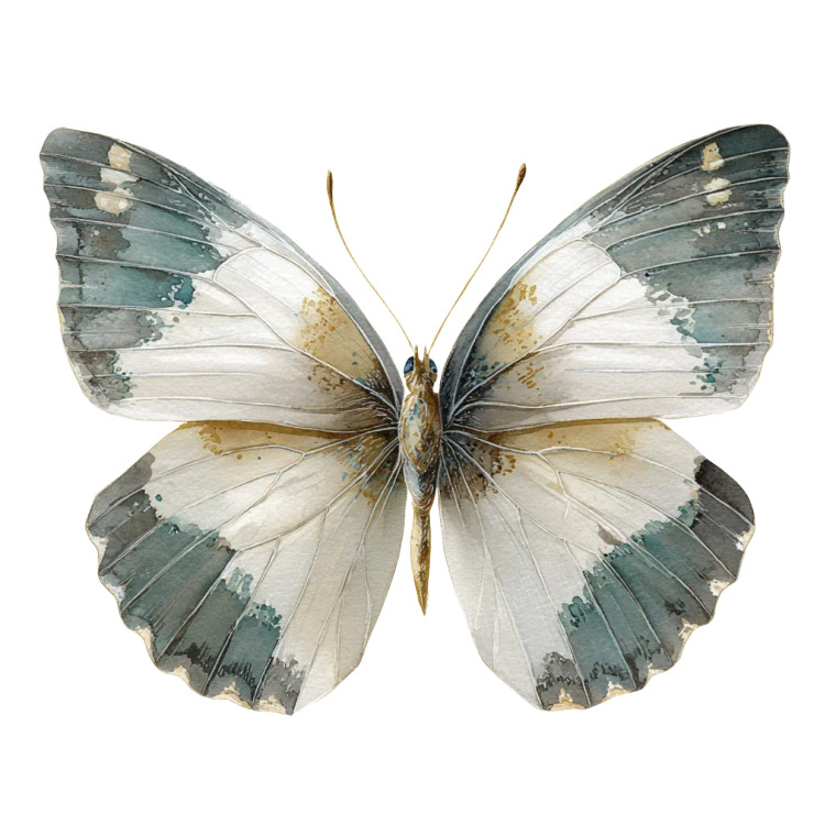 Vintage Watercolor Butterfly Vinyl Car Decal Sticker – Waterproof & UV-Resistant 3.4133333333333336" Vintage Watercolor Butterfly Vinyl Car Decal Sticker – Waterproof & UV-Resistant 3.4133333333333336"