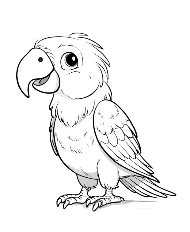 Cute Cartoon Parrot V3 Vinyl Car Decal Sticker – Waterproof & UV-Resistant 4.05333333333333