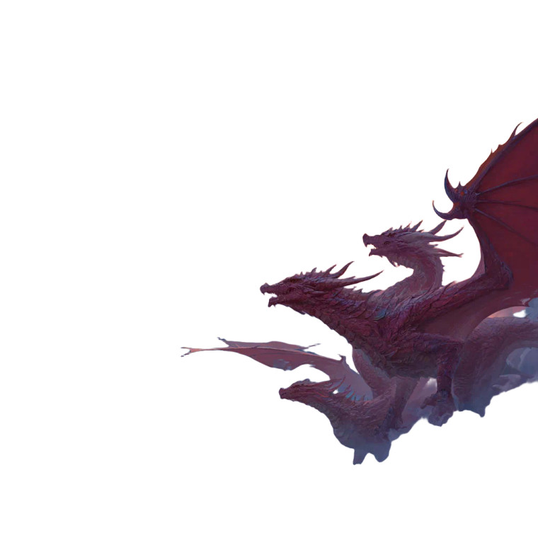 Three-Headed Dragon V10 Vinyl Car Decal Sticker – Waterproof & UV-Resistant 3.4133333333333336"