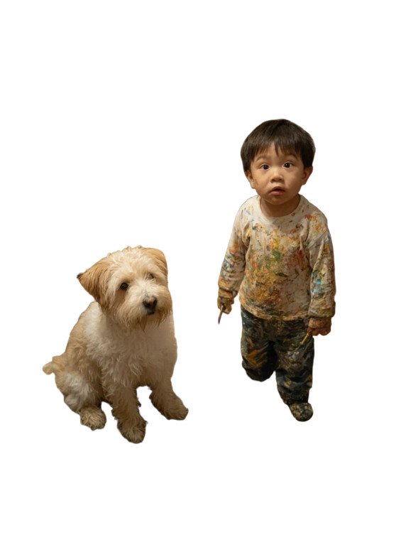 Painted Mischief Duo Vinyl Car Decal Sticker – Waterproof & UV-Resistant 4.1066666666666665"