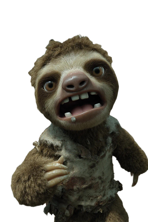 Running Sloths Army Vinyl Car Decal Sticker – Waterproof & UV-Resistant 8.96"
