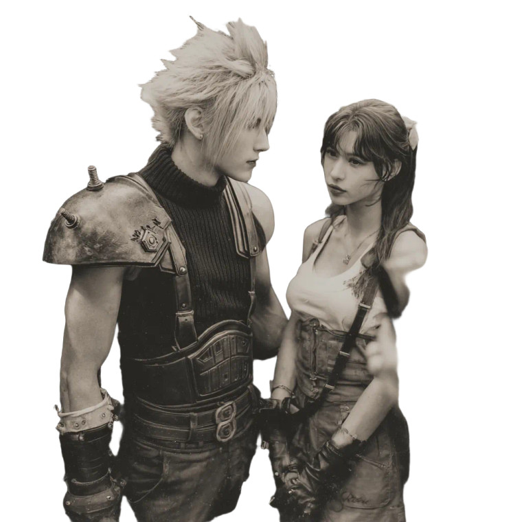 Final Fantasy Duo V2 Vinyl Car Decal Sticker – Waterproof & UV-Resistant 3.4133333333333336"