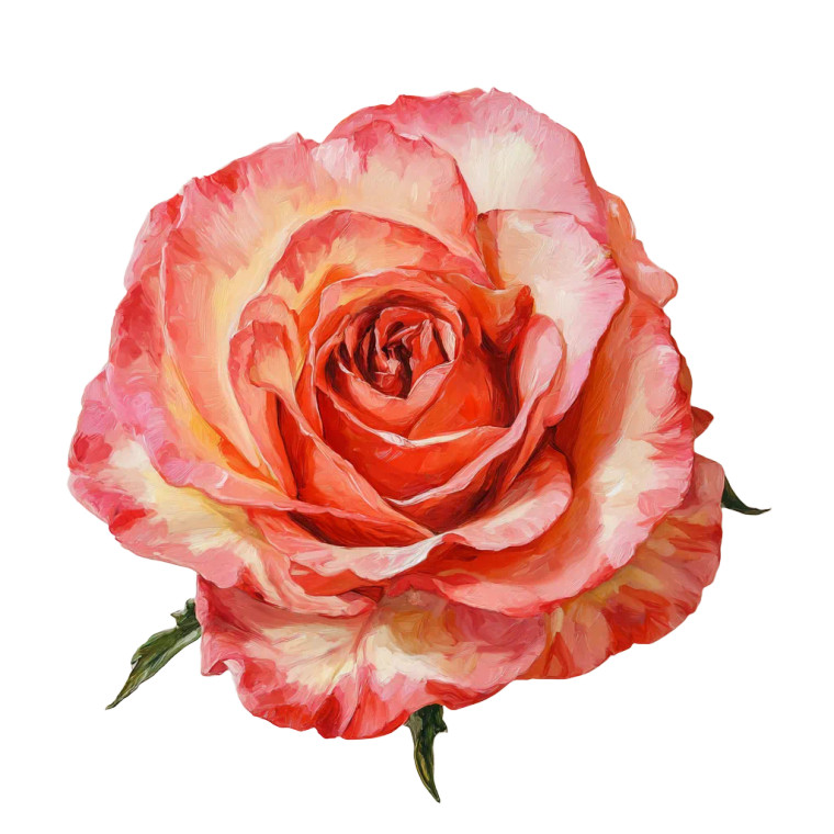 Rose Painting Vinyl Car Decal Sticker – Waterproof & UV-Resistant 3.4133333333333336"