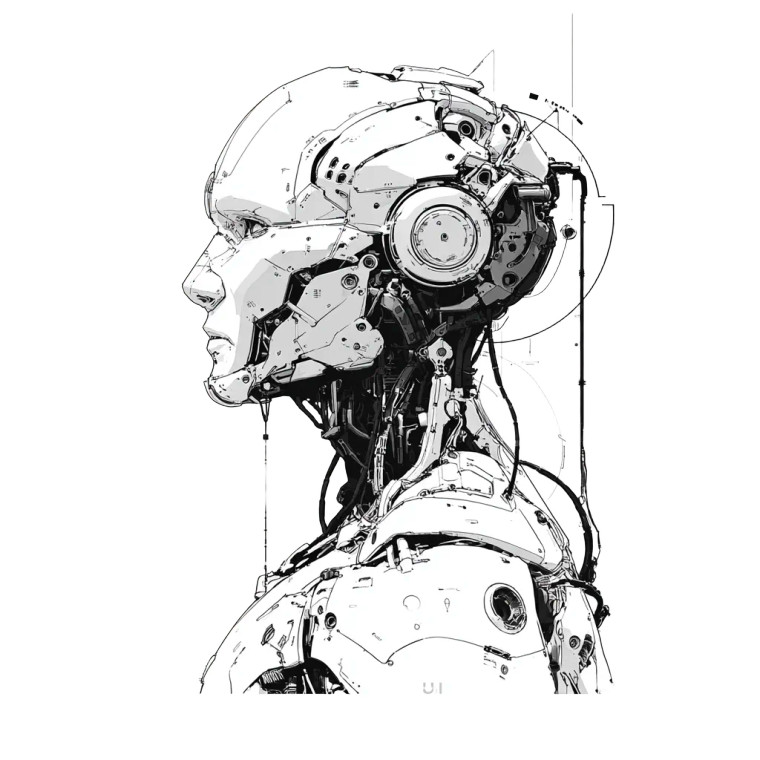 Future Robot V6 Vinyl Car Decal Sticker – Waterproof & UV-Resistant 3.4133333333333336"