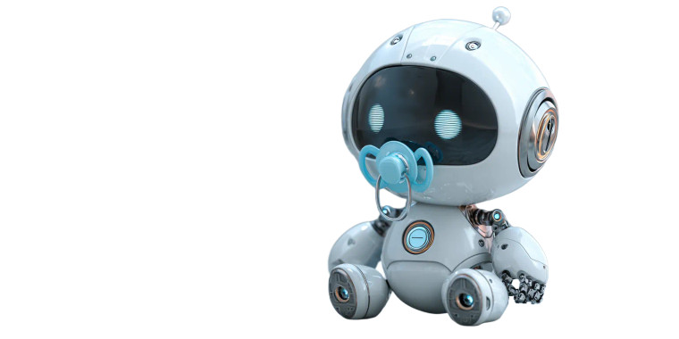 Baby Robot Vinyl Car Decal Sticker – Waterproof & UV-Resistant 2.56"