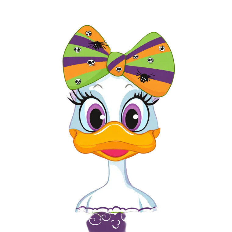 Cartoon Halloween Duck Vinyl Car Decal Sticker – Waterproof & UV-Resistant 6.826666666666667"
