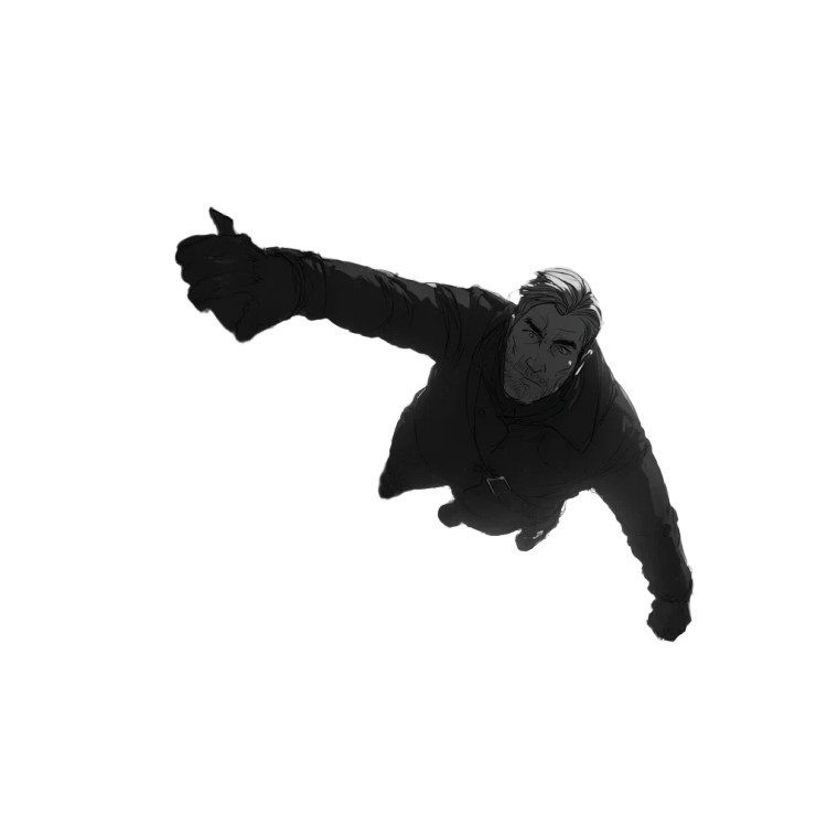 Man Hanging Precipice Vinyl Car Decal Sticker – Waterproof & UV-Resistant 3.4133333333333336"