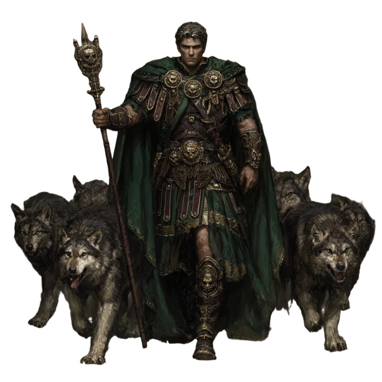 Roman Warrior Hounds Vinyl Car Decal Sticker – Waterproof & UV-Resistant 3.4133333333333336"