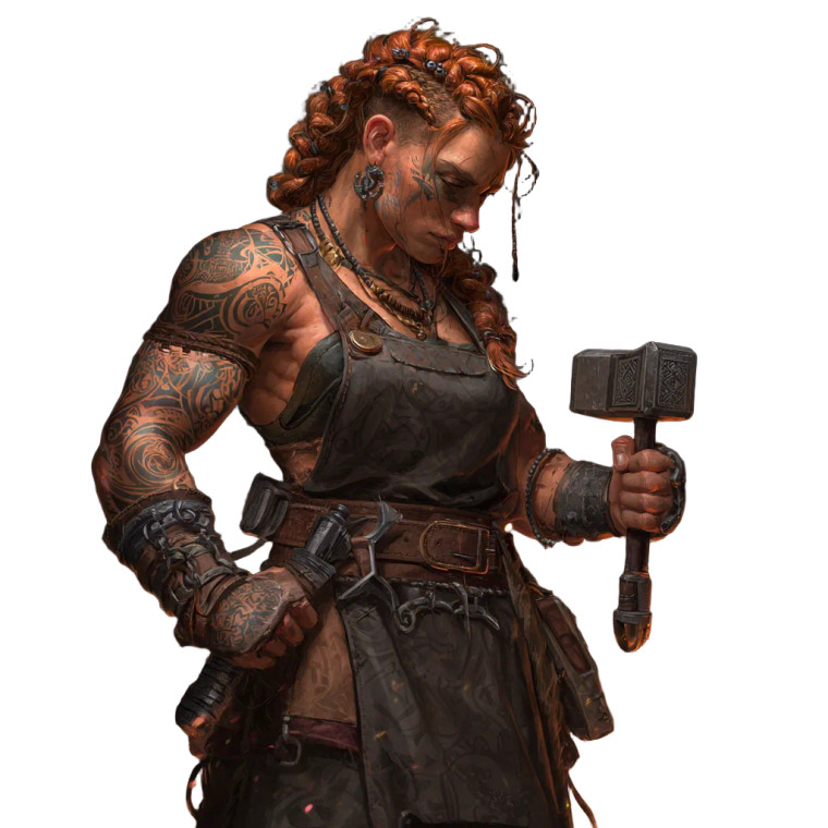 Dwarven Blacksmith V11 Vinyl Car Decal Sticker – Waterproof & UV-Resistant 3.4133333333333336"