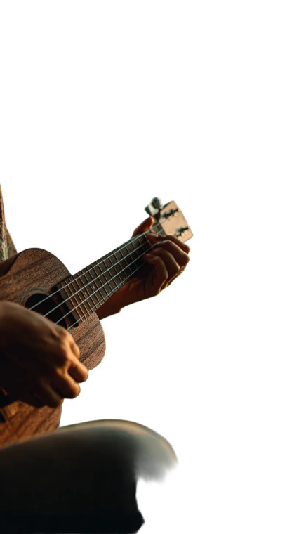 Ukulele Morning Vinyl Car Decal Sticker – Waterproof & UV-Resistant 9.706666666666667"