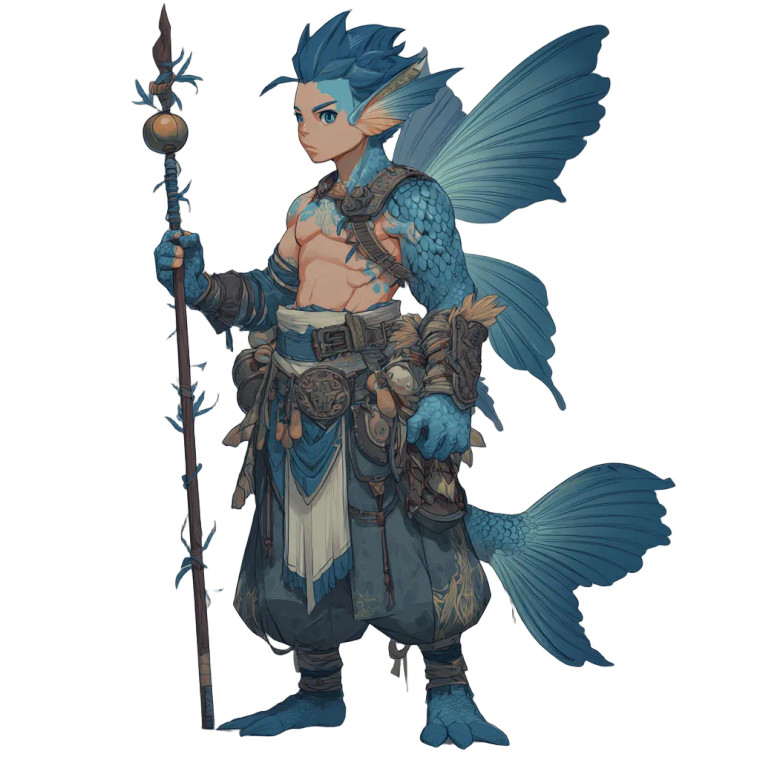 Blue Fairy Barbarian Vinyl Car Decal Sticker – Waterproof & UV-Resistant 3.4133333333333336"