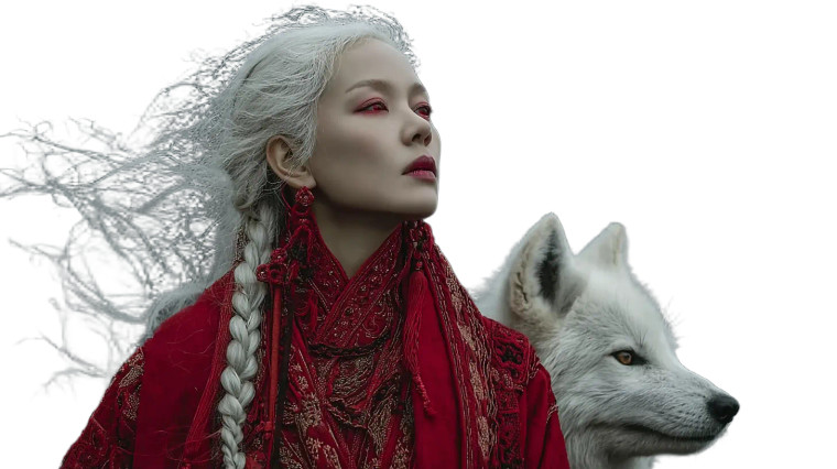 Mystical Shaman Girl V2 Vinyl Car Decal Sticker – Waterproof & UV-Resistant 5.4