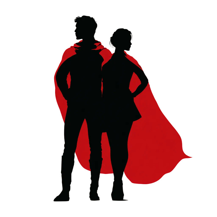 Superhero Silhouettes Vinyl Car Decal Sticker – Waterproof & UV-Resistant 6.826666666666667"