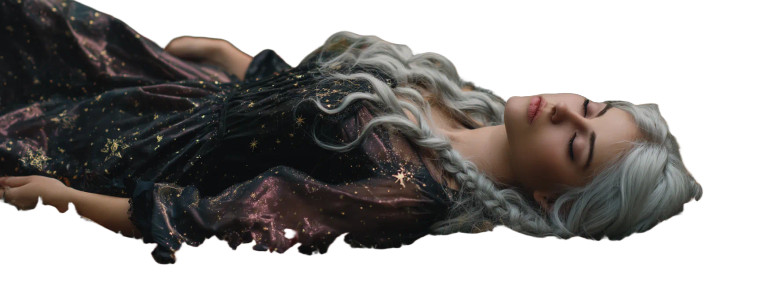 Silver-Haired Witch V2 Vinyl Car Decal Sticker – Waterproof & UV-Resistant 2.293333333333333