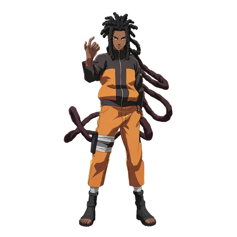 Dreadlock Naruto Vinyl Car Decal Sticker – Waterproof & UV-Resistant 3.4133333333333336"
