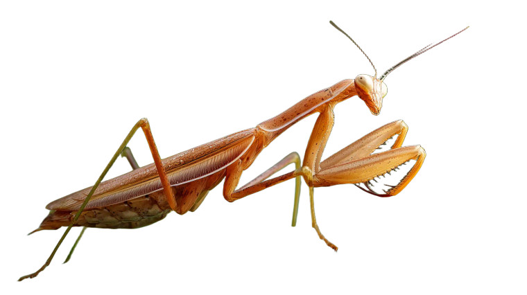 Upright Praying Mantis Vinyl Car Decal Sticker – Waterproof & UV-Resistant 5.4