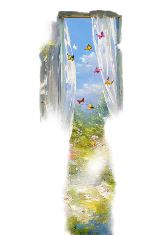 Butterfly Painting Vinyl Car Decal Sticker – Waterproof & UV-Resistant 4.373333333333333"